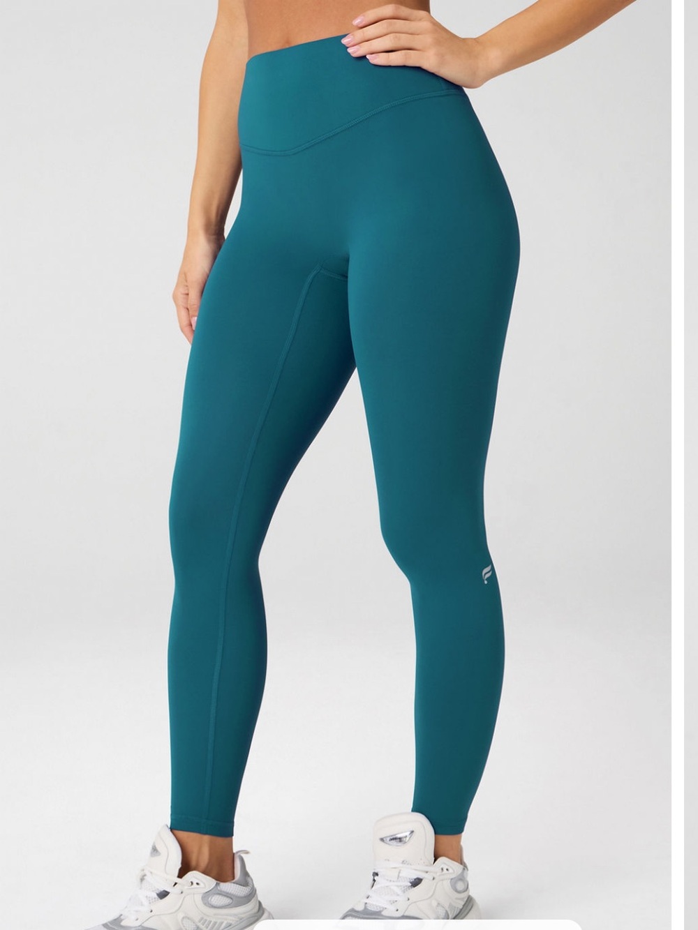 Fabletics Green Abyss Pureluxe Buttery Soft No Seam 7/8 Leggings Size L